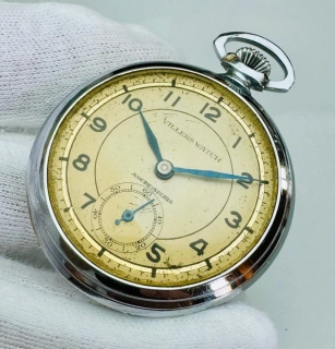 Pánské art deco kapesni hodinky VILLERS WATCH